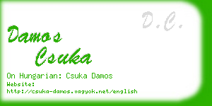 damos csuka business card